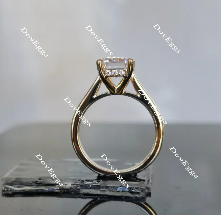 Doveggs solitaire moissanite engagement ring