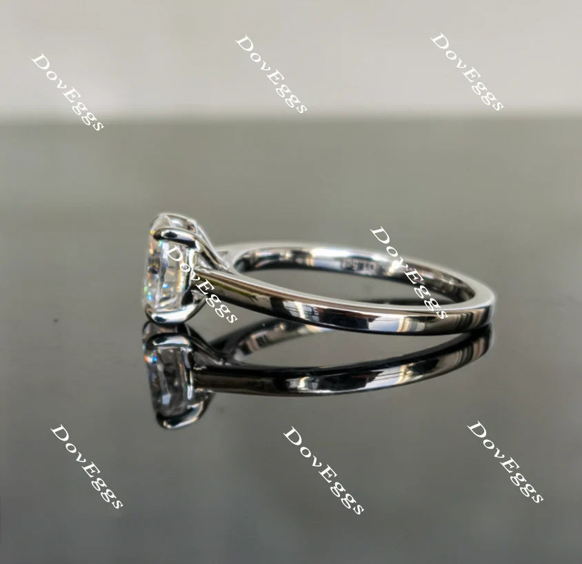 Solitaire engagement ring only semi-mount only(Exclusively to DovEggs Stones)
