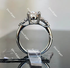 Doveggs side stones engagement ring only semi-mount only(Exclusively to DovEggs Stones)