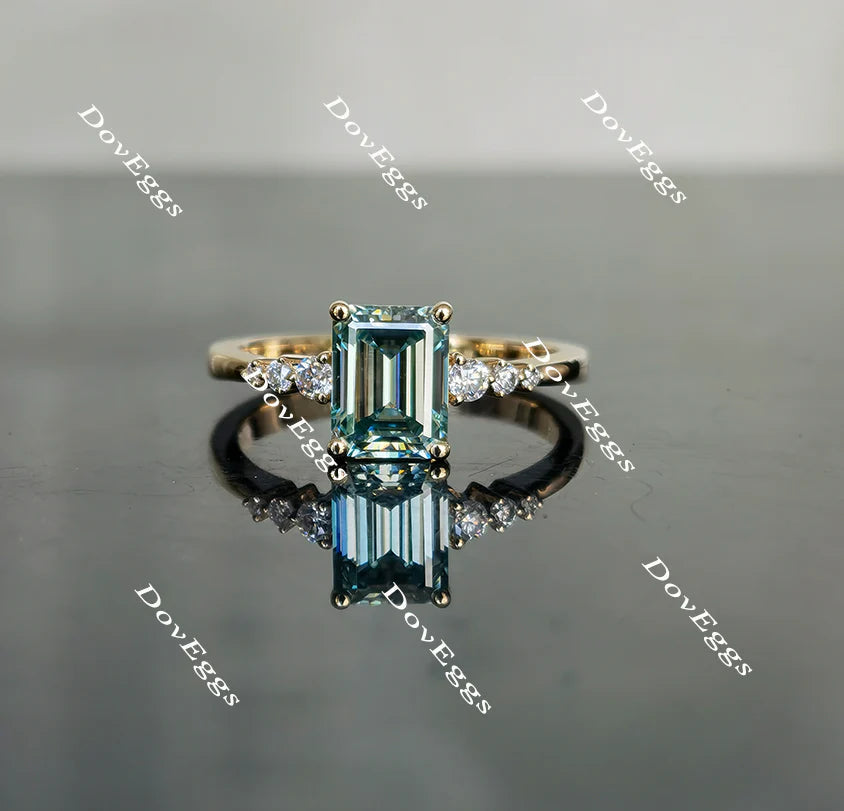 Doveggs side stones engagement ring only semi-mount only(Exclusively to DovEggs Stones)