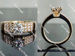 Doveggs pave engagement ring only semi-mount only(Exclusively to DovEggs Stones)