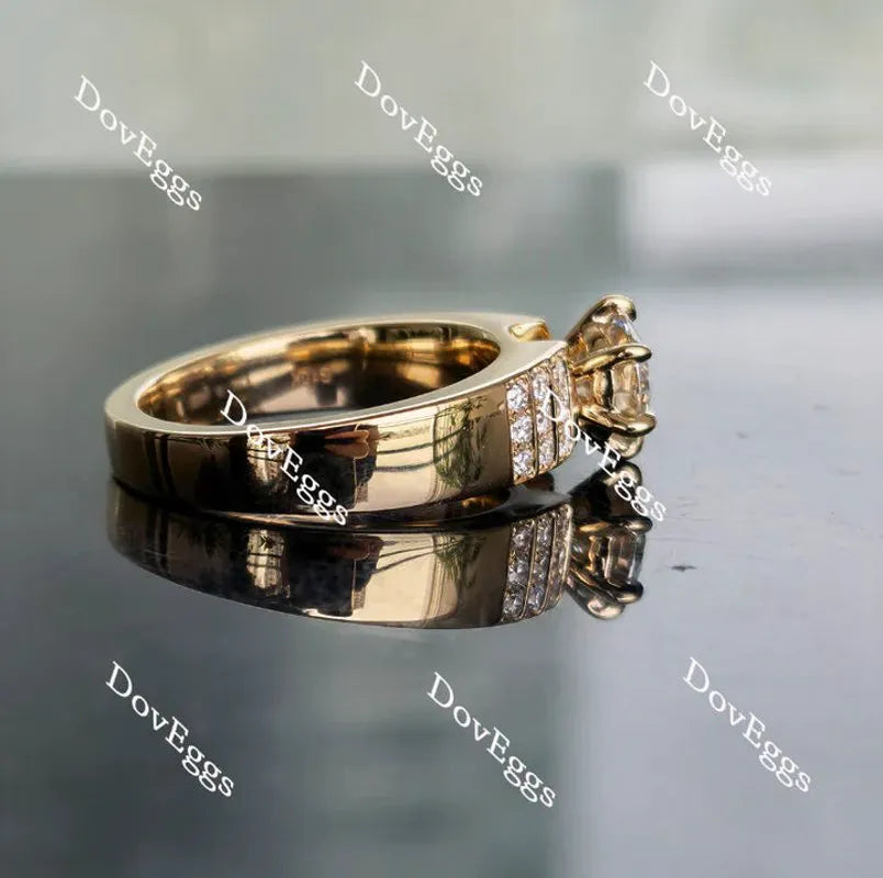 Doveggs pave engagement ring only semi-mount only(Exclusively to DovEggs Stones)