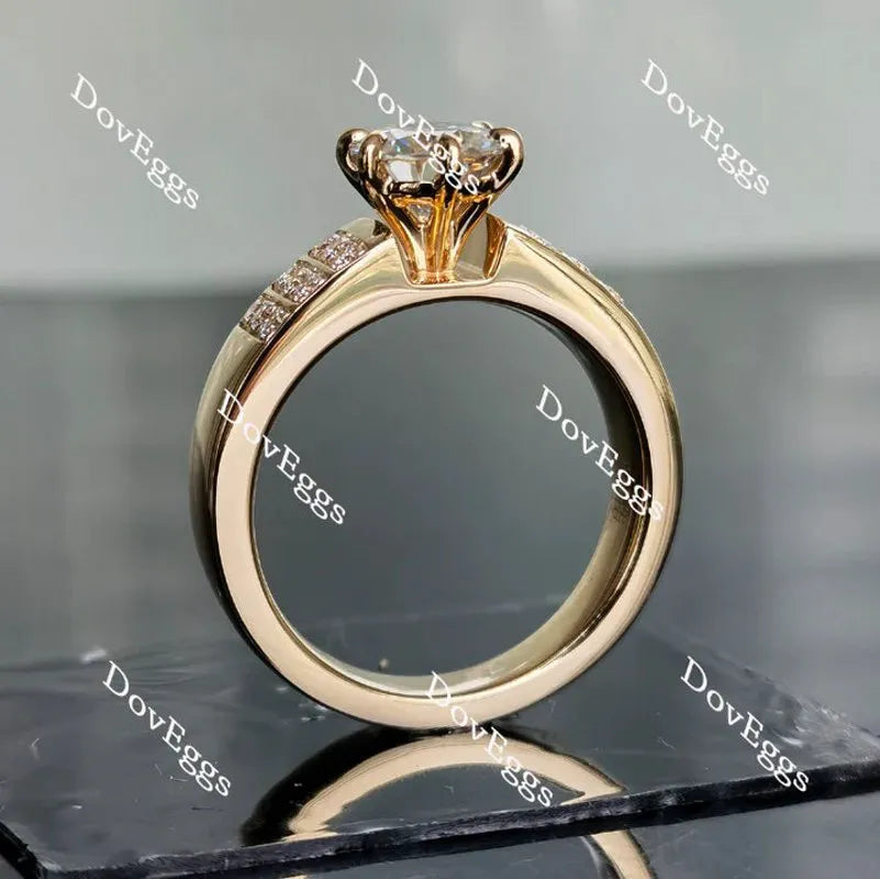 Doveggs pave engagement ring only semi-mount only(Exclusively to DovEggs Stones)
