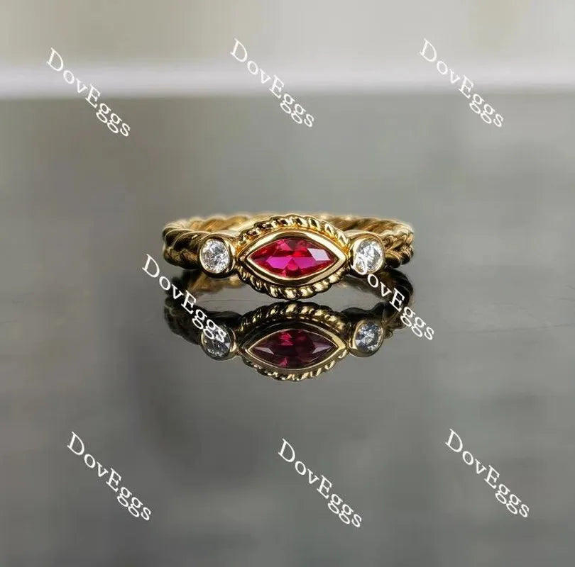 Doveggs bezel setting engagement ring only semi-mount only(Exclusively to DovEggs Stones)
