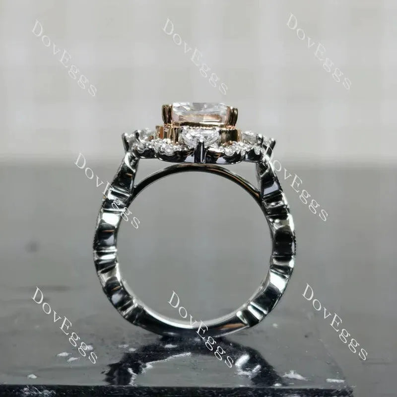 Doveggs floral engagement ring semi-mount only(Exclusively to DovEggs Stones)