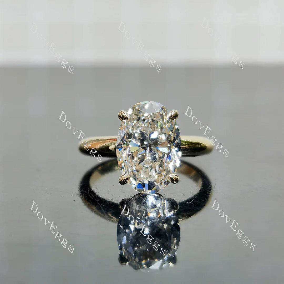 Doveggs solitaire engagement ring only semi-mount only(Exclusively to DovEggs Stones)