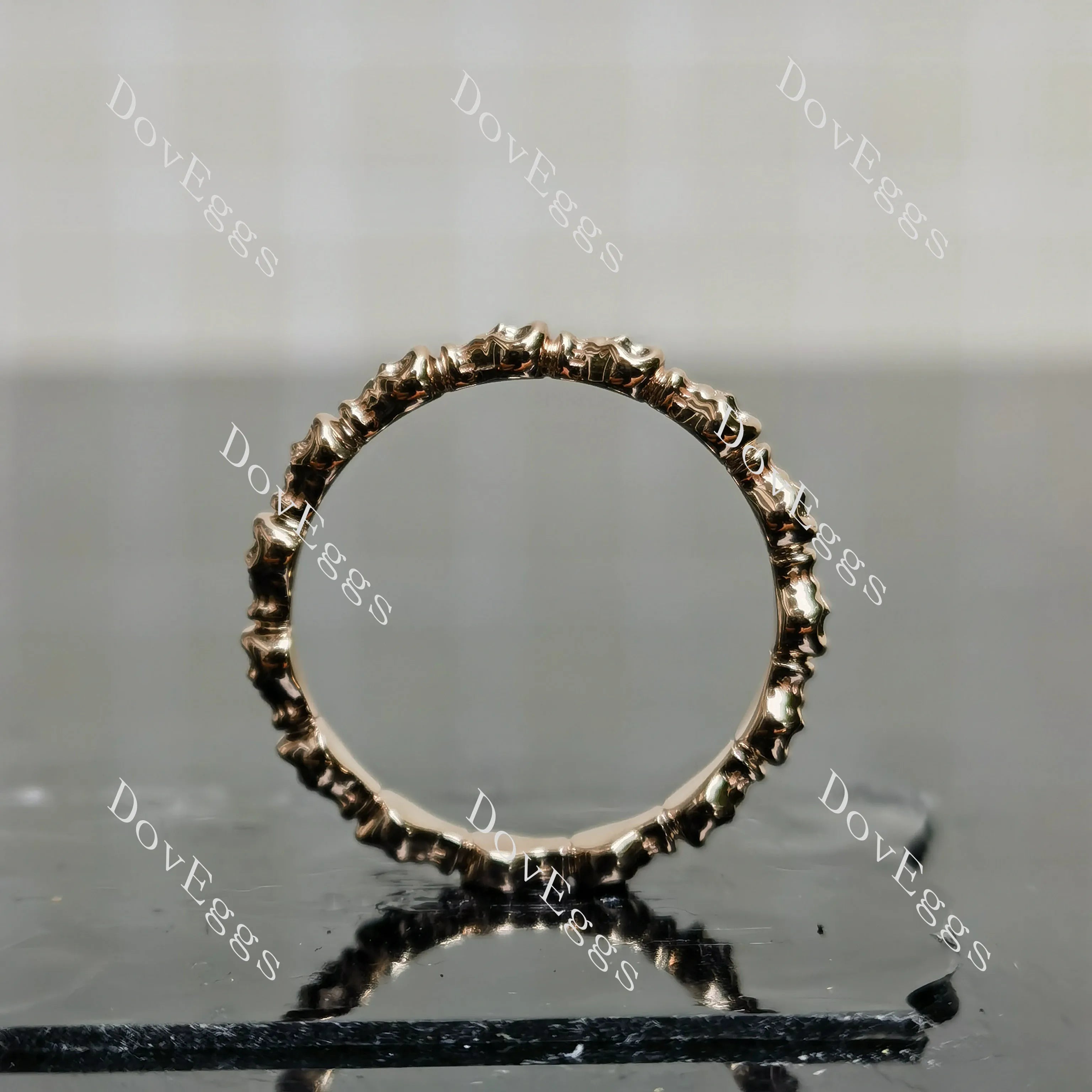 Plain mini skull eternity band-3.0mm band width| DovEggs