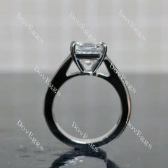 Channel pave engagement ring only semi-mount only(Exclusively to DovEggs Stones)