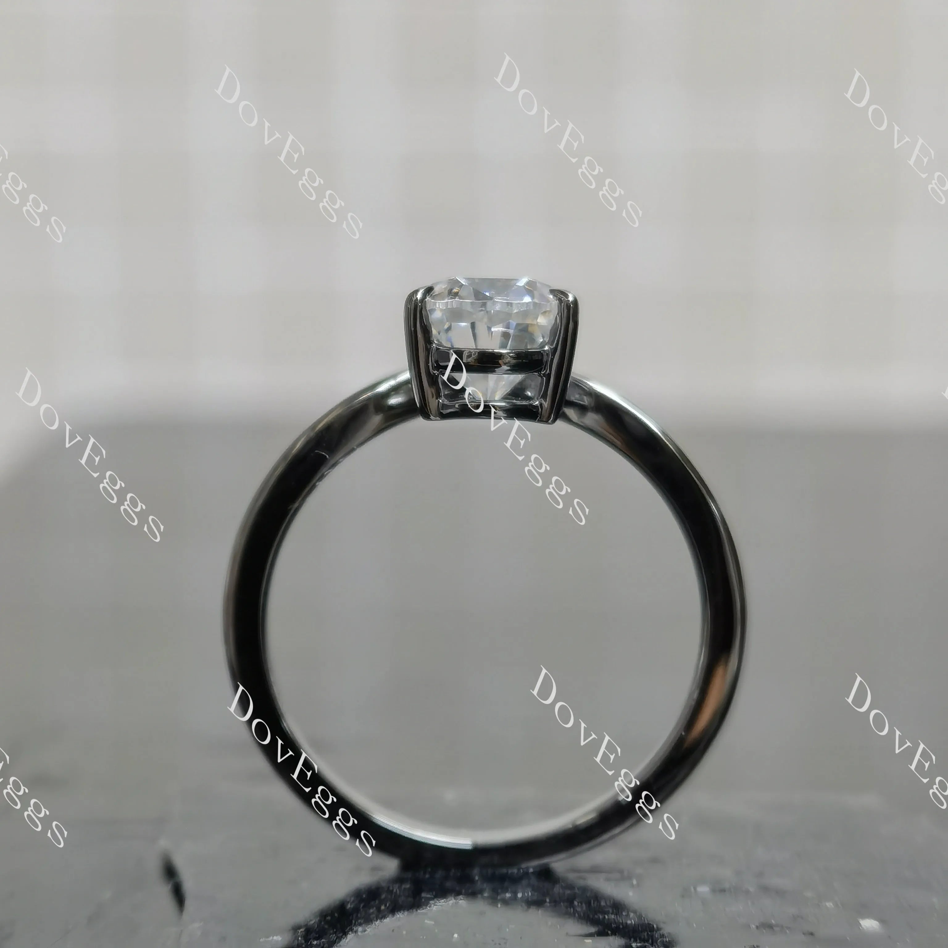 Doveggs art deco engagement ring only semi-mount only(Exclusively to DovEggs Stones)