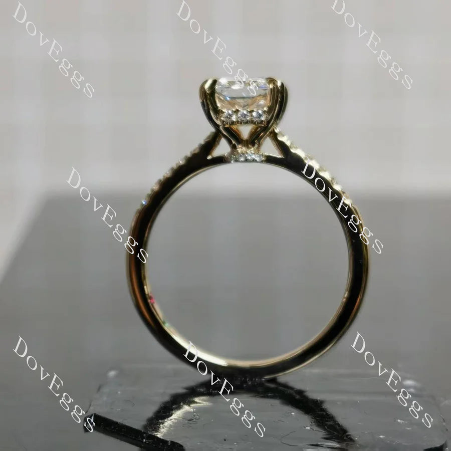 Pave fabulous lab diamond engagement ring set semi-mount only(Exclusively to DovEggs Stones)