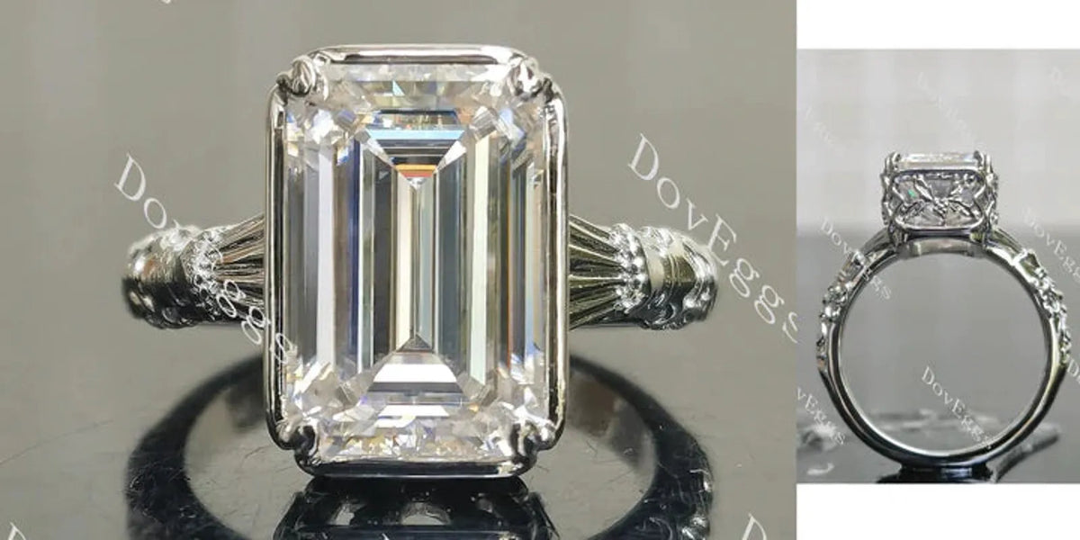 Beth's heirloom solitaire vintage art deco engagement ring semi-mount only(Exclusively to DovEggs Stones)