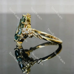 Vintage pave art deco engagement ring semi-mount only(Exclusively to DovEggs Stones)
