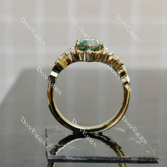 Vintage pave art deco engagement ring semi-mount only(Exclusively to DovEggs Stones)