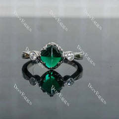 Vintage art deco engagement ring only semi-mount only(Exclusively to DovEggs Stones)