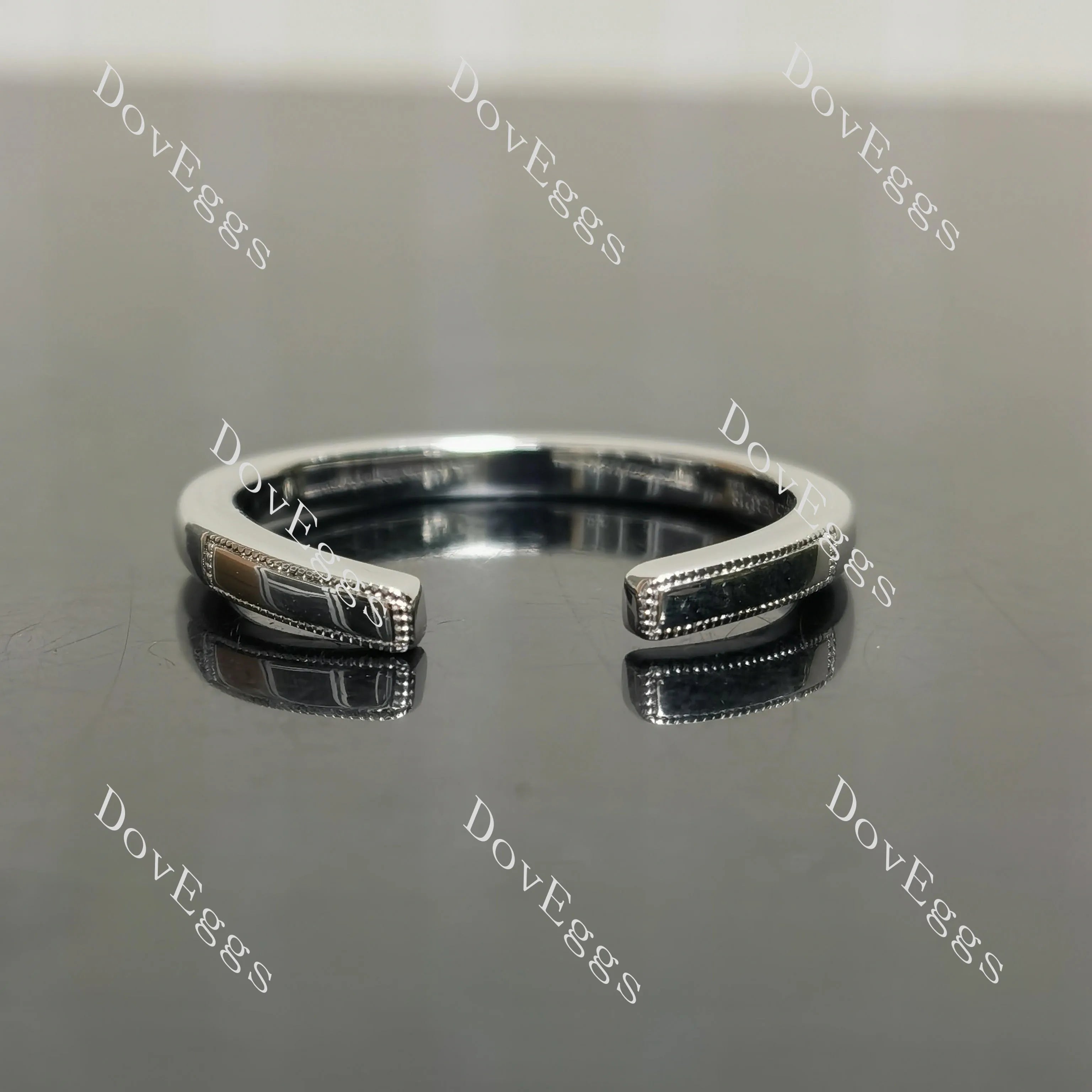 Stacking open plain wedding band-2.0mm band width| DovEggs