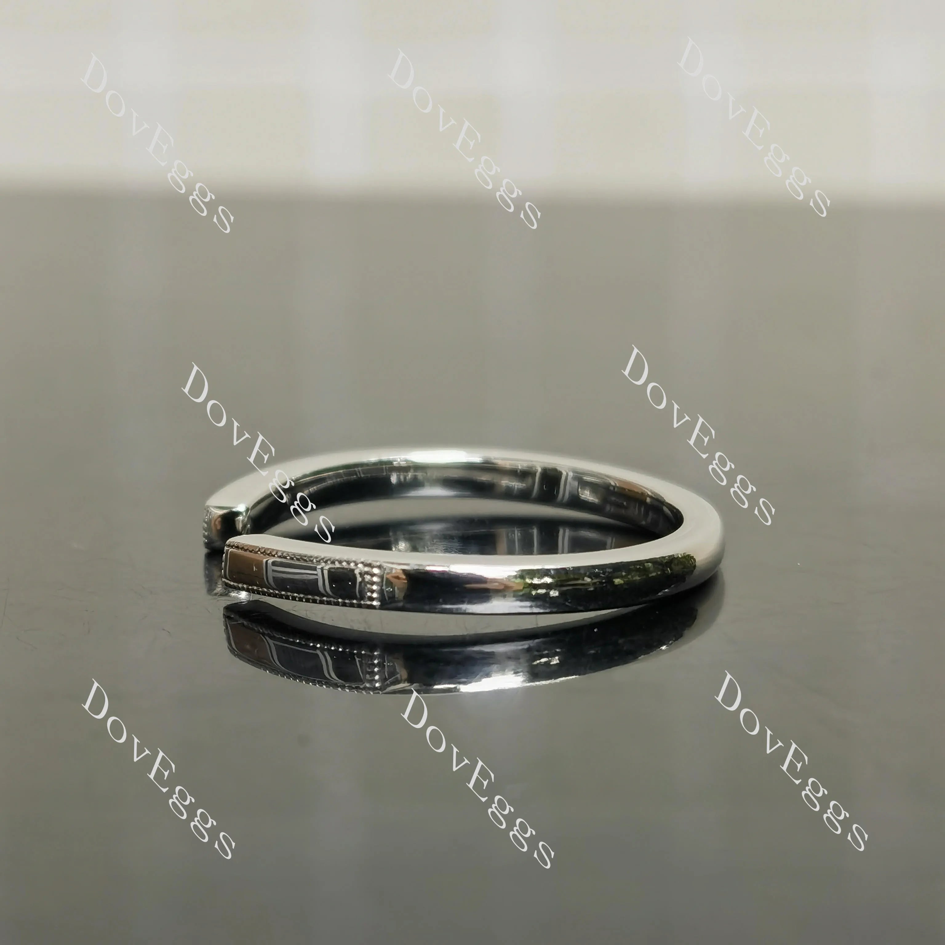 Stacking open plain wedding band-2.0mm band width| DovEggs