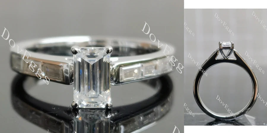Pave engagement ring semi-mount only(Exclusively to DovEggs Stones)