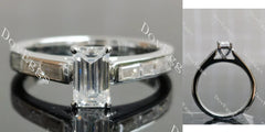 Pave engagement ring semi-mount only(Exclusively to DovEggs Stones)