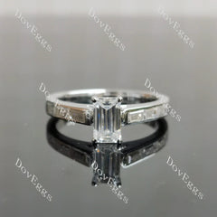 Pave engagement ring semi-mount only(Exclusively to DovEggs Stones)