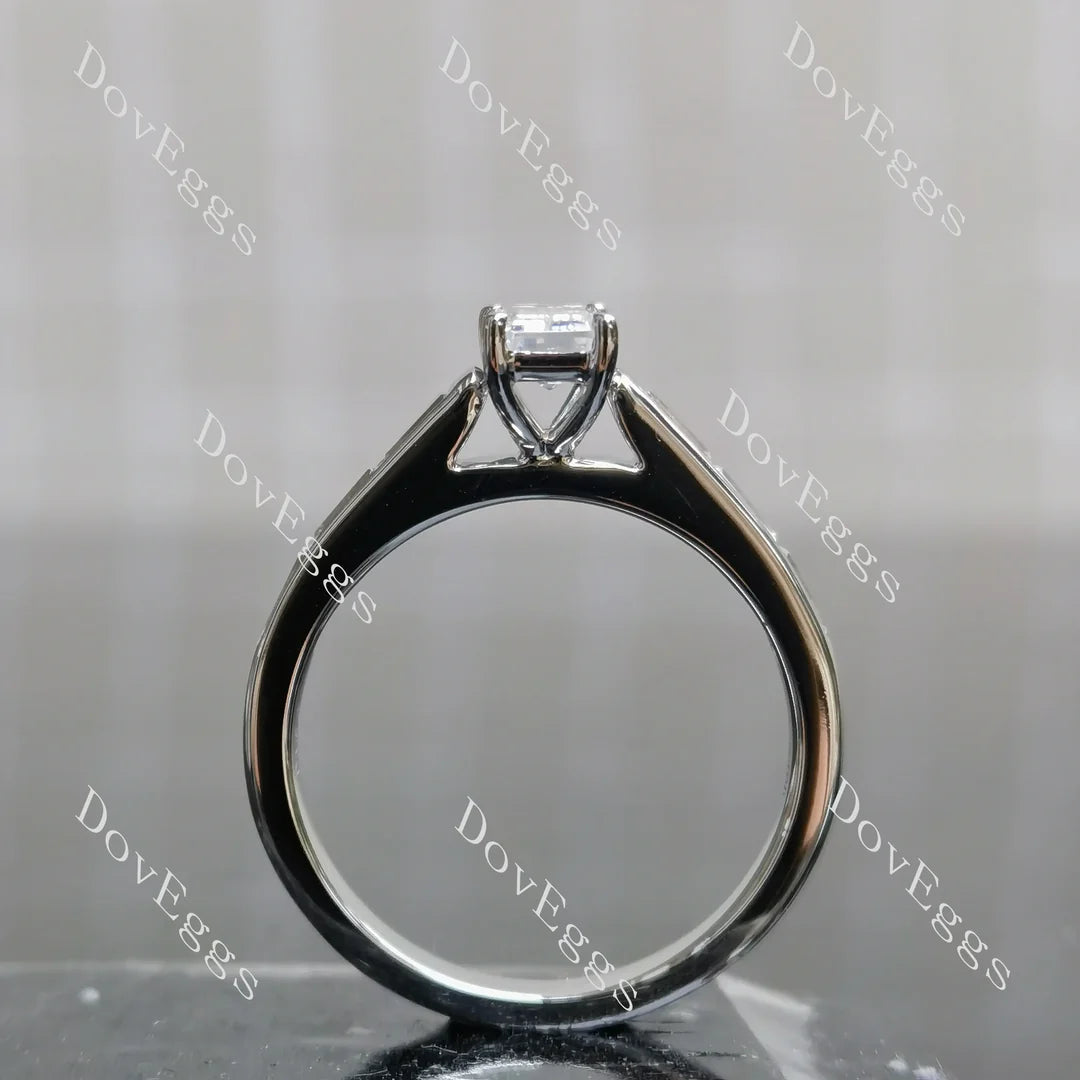 Pave engagement ring semi-mount only(Exclusively to DovEggs Stones)