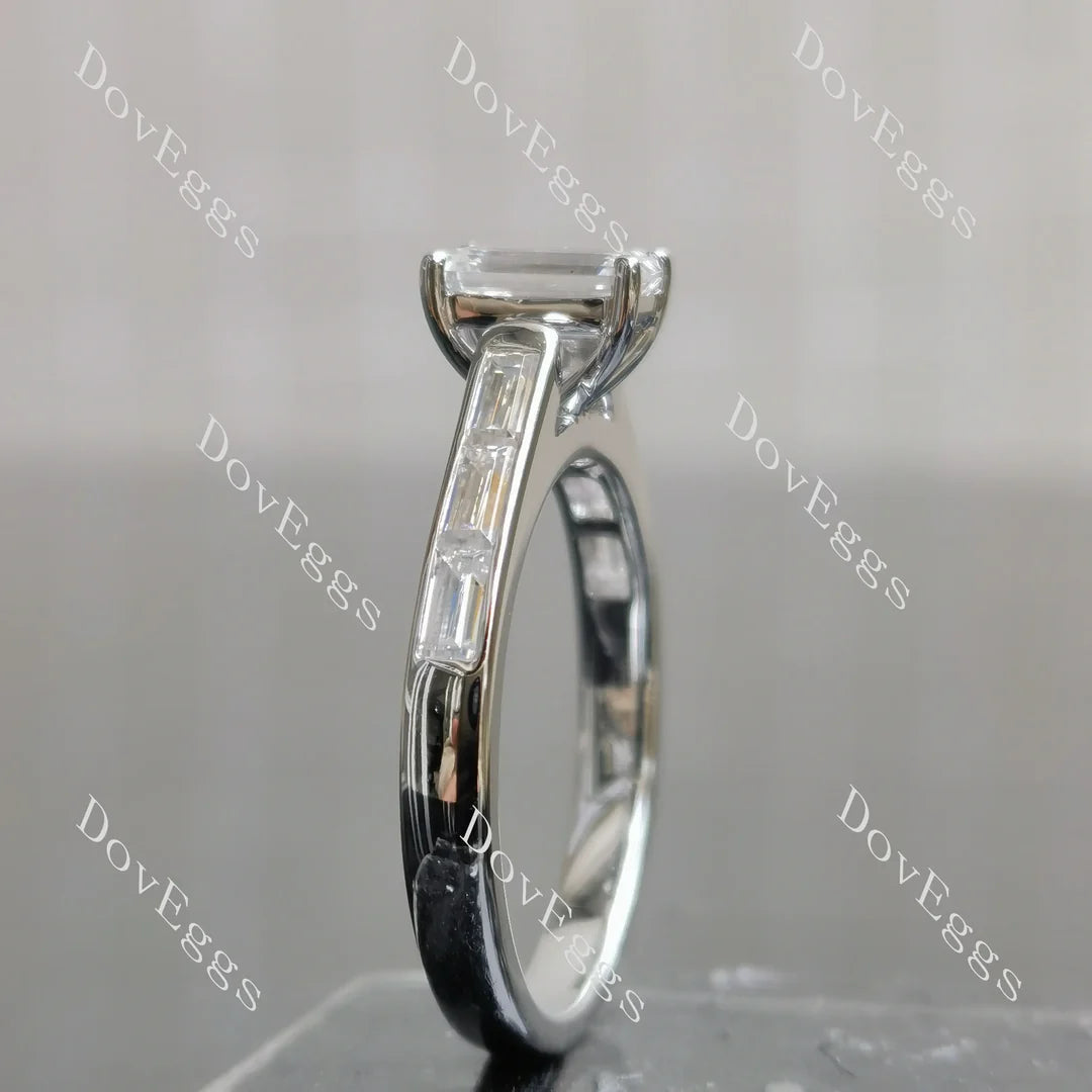 Pave engagement ring semi-mount only(Exclusively to DovEggs Stones)