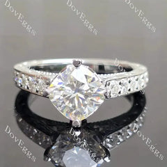 Rachael Vintage carved pave lab diamond engagement ring semi-mount only(Exclusively to DovEggs Stones)