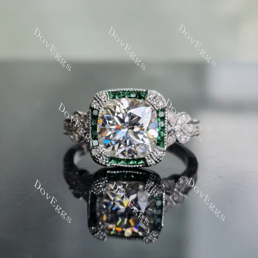 Doveggs halo engagement ring only semi-mount only(Exclusively to DovEggs Stones)