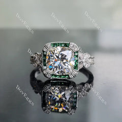 Doveggs halo engagement ring only semi-mount only(Exclusively to DovEggs Stones)