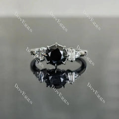 Doveggs side stones engagement ring semi-mount only(Exclusively to DovEggs Stones)