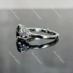 Doveggs side stones engagement ring semi-mount only(Exclusively to DovEggs Stones)