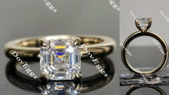 Doveggs solitaire moissanite engagement ring