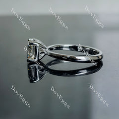 Doveggs radiant solitaire moissanite engagement ring