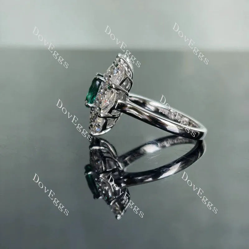 DovEggs double halo engagement ring semi-mount only(Exclusively to DovEggs Stones)