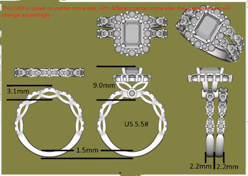 Doveggs round art deco moissanite/lab diamond wedding band-2.2mm band width