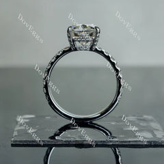 Doveggs pave engagement ring only semi-mount only(Exclusively to DovEggs Stones)