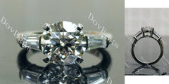 Brenda’s Bliss Round Pave Three Stones Lab Grown Diamond Engagement Ring