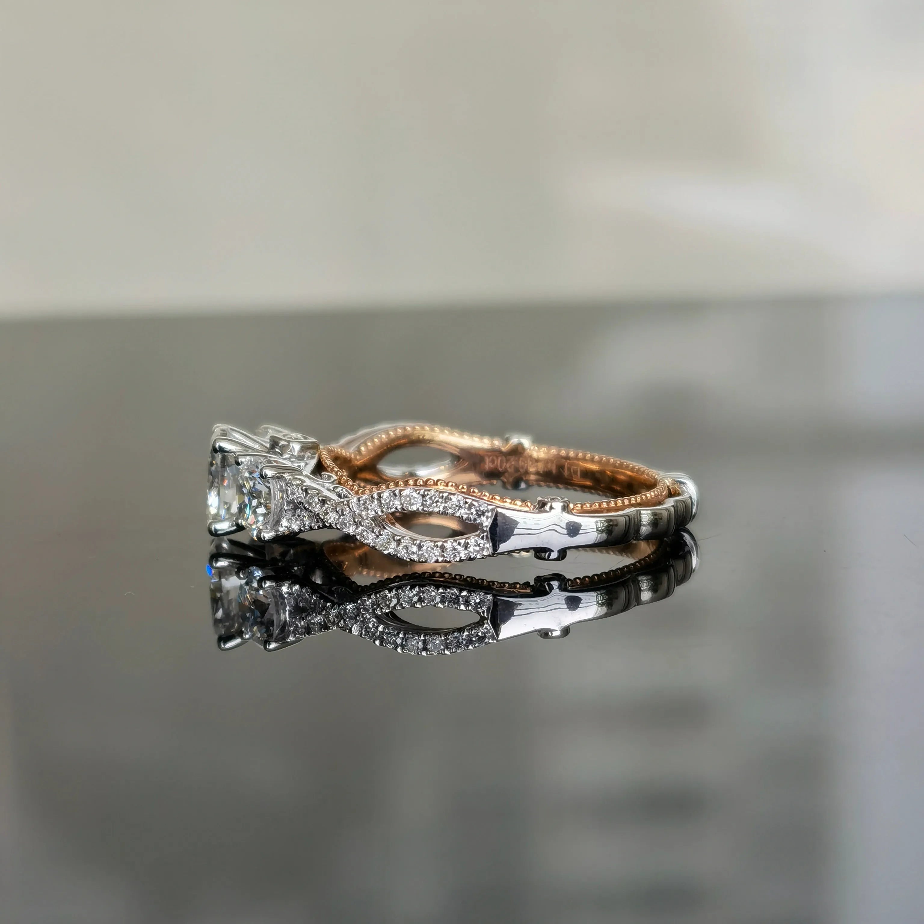 doveggs oval lab created diamond CVD engagement ring(size 7)
