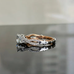 doveggs oval lab created diamond CVD engagement ring(size 7)