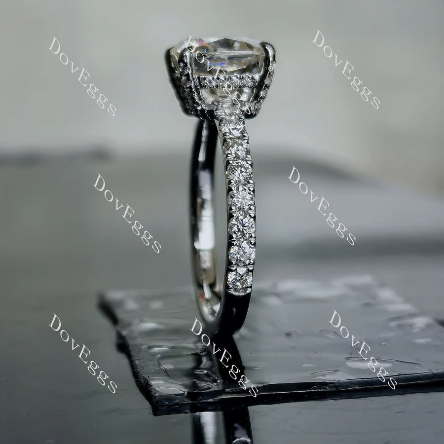 Doveggs pave engagement ring only semi-mount only(Exclusively to DovEggs Stones)