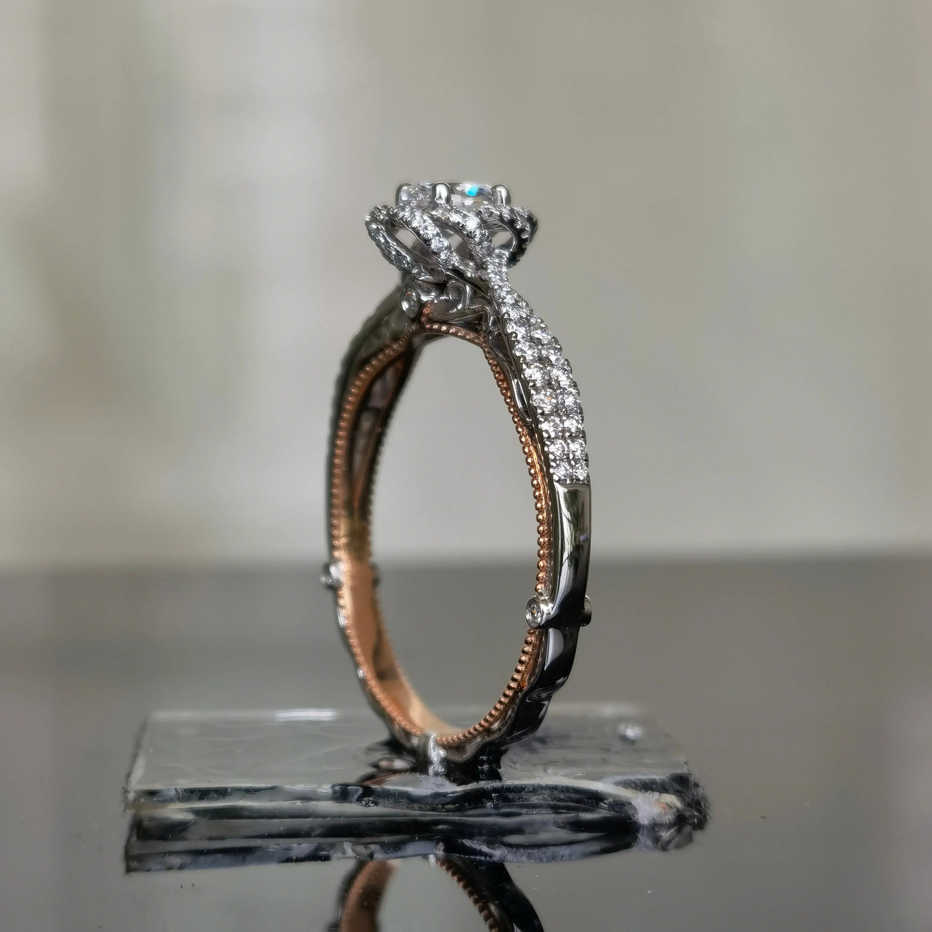doveggs 0.5 carat oval lab created diamond CVD engagement ring(size 11.5)