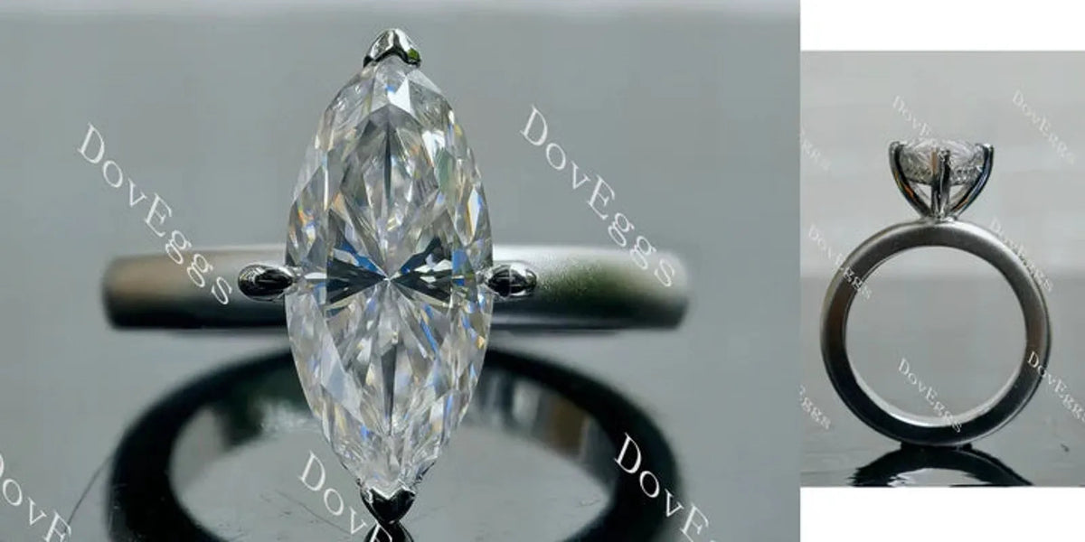 DovEggs hidden halo engagement ring only semi-mount only(Exclusively to DovEggs Stones)