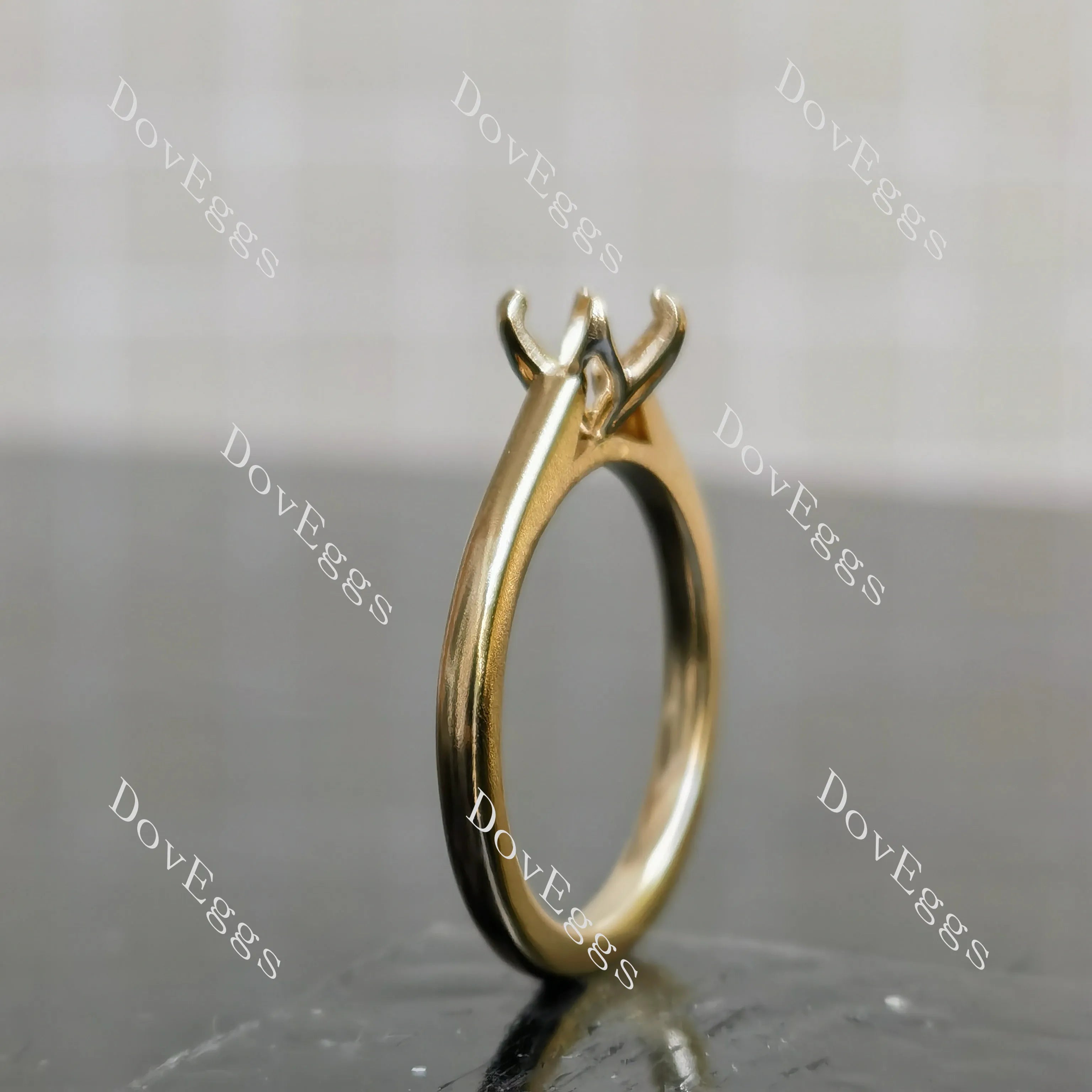 Doveggs solitaire engagement ring semi-mount only(Exclusively to DovEggs Stones)