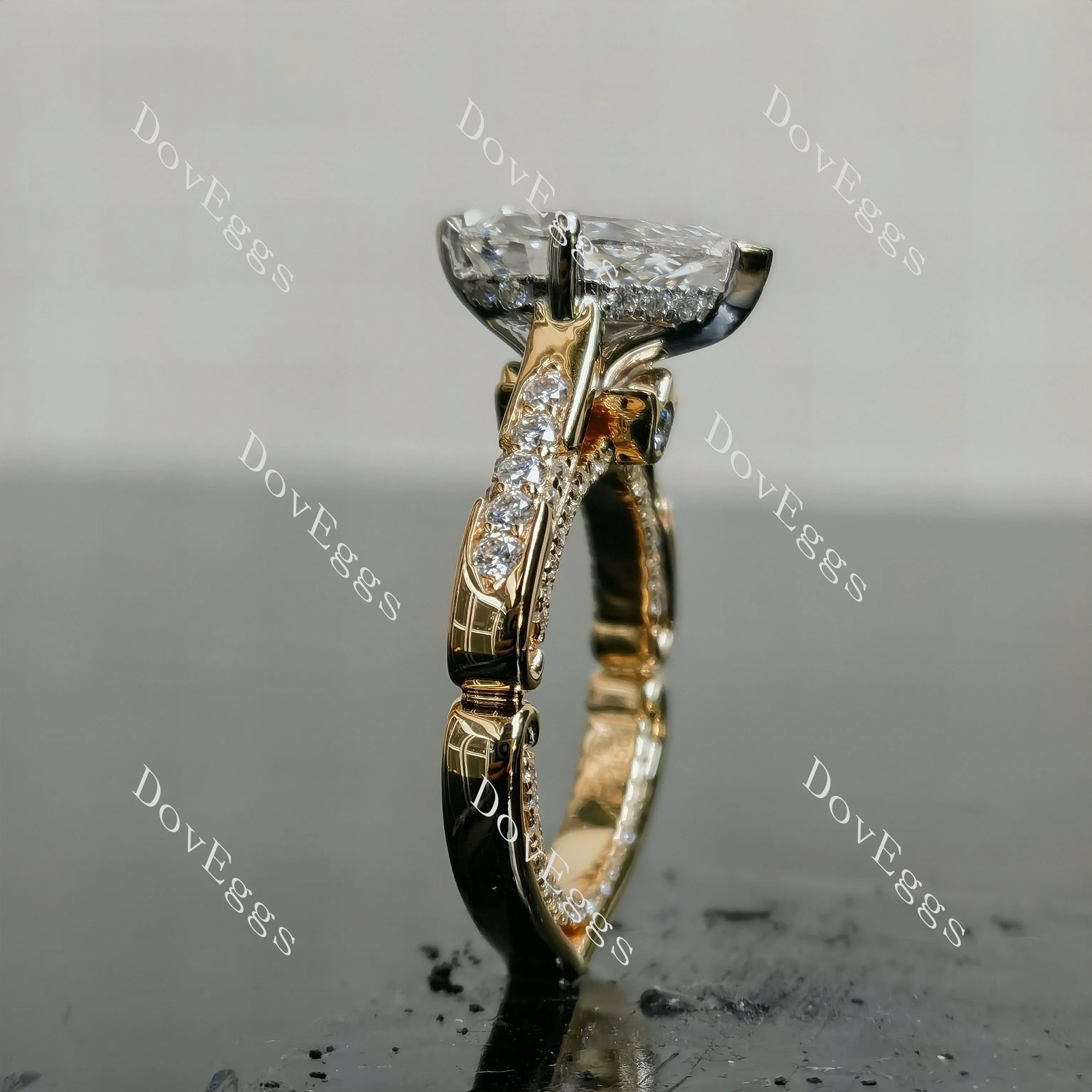 Ally Pear Lab Grown Diamond Engagement Ring
