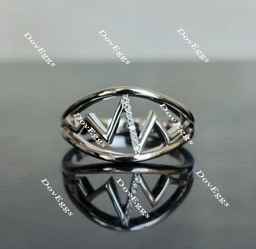 The Hero moissanite/lab grown diamond ring/wedding band-2.5mm band width