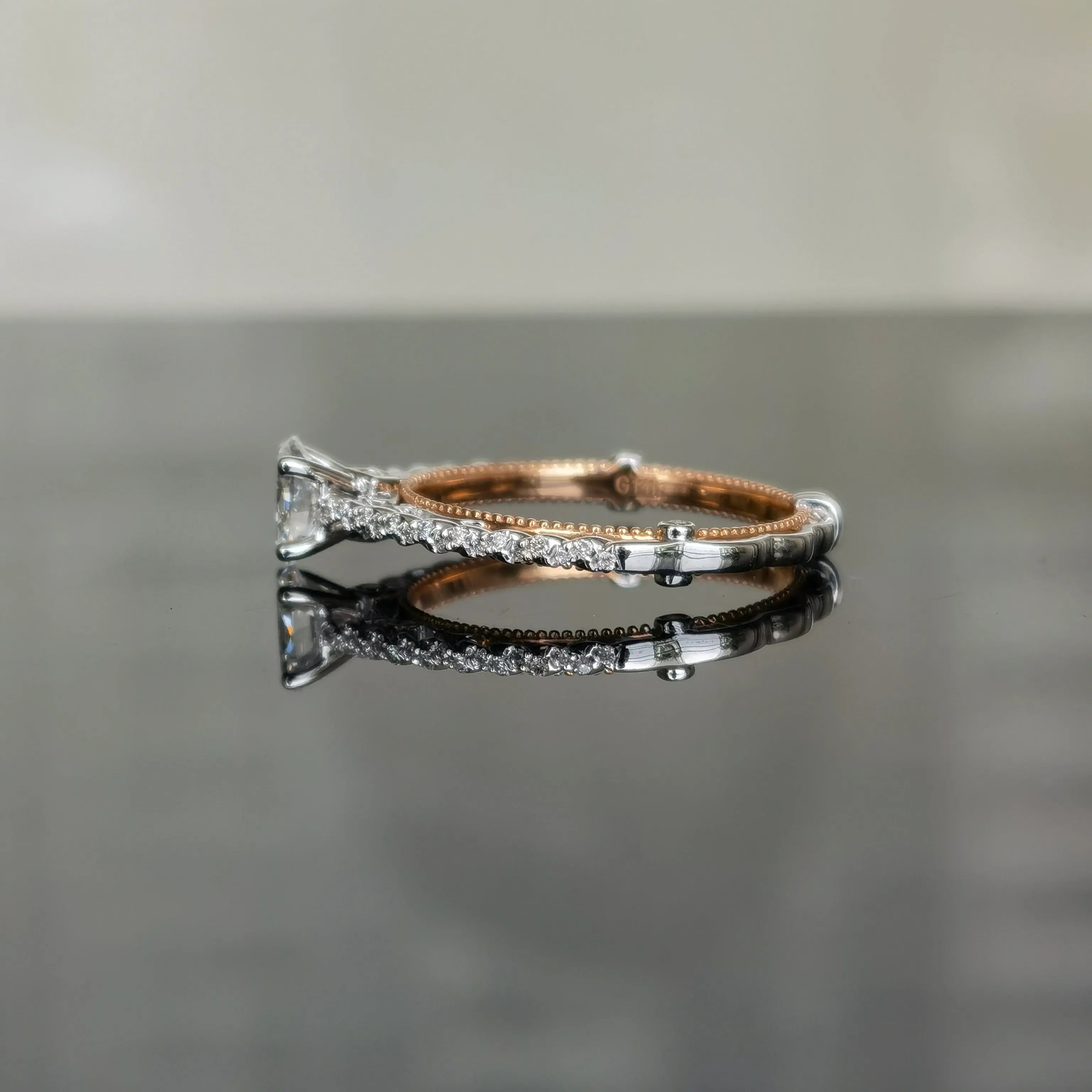 doveggs 0.5 carat oval lab created diamond CVD engagement ring (size 7)