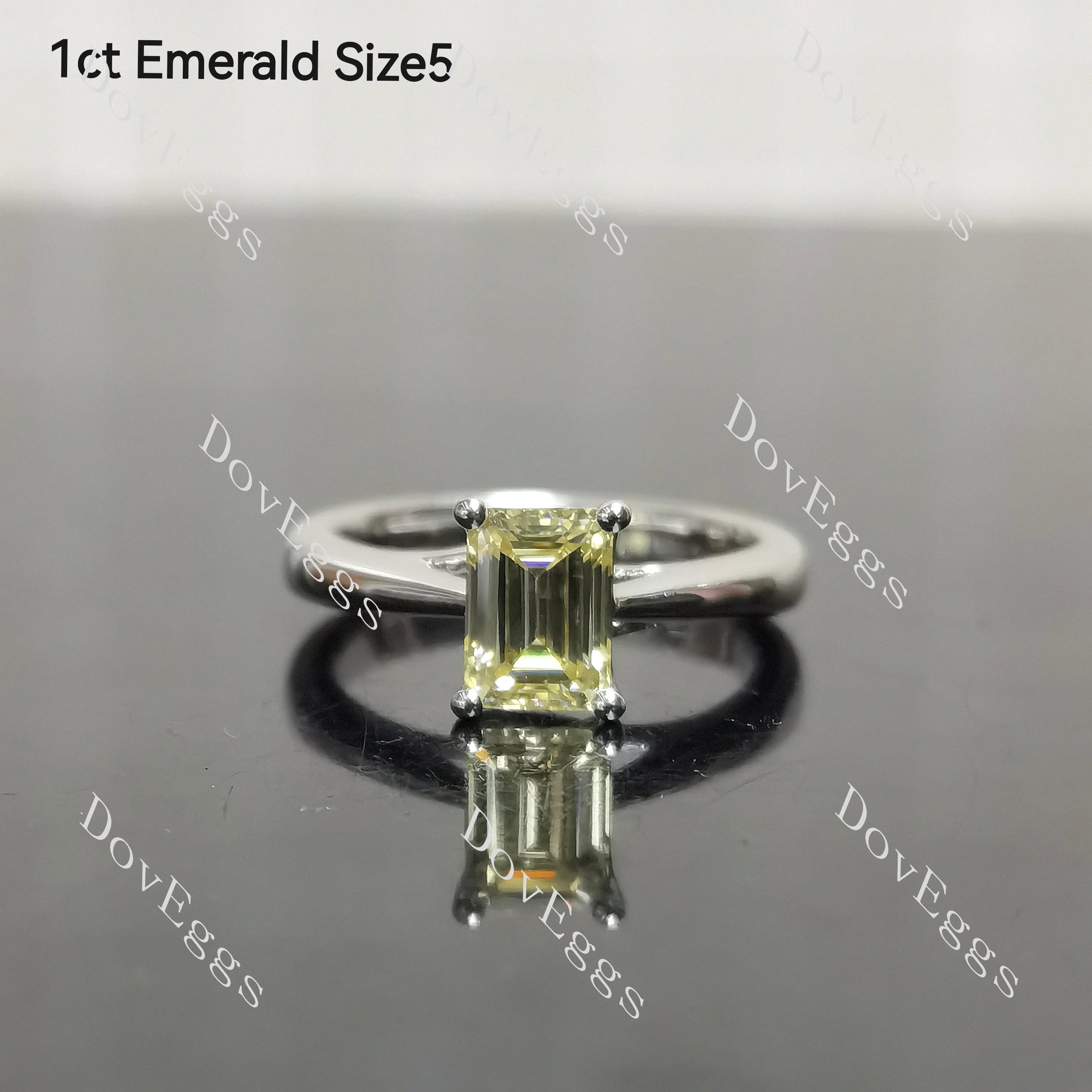 (Size 4.75-7.5) Doveggssterling silver moissanite engagement ring