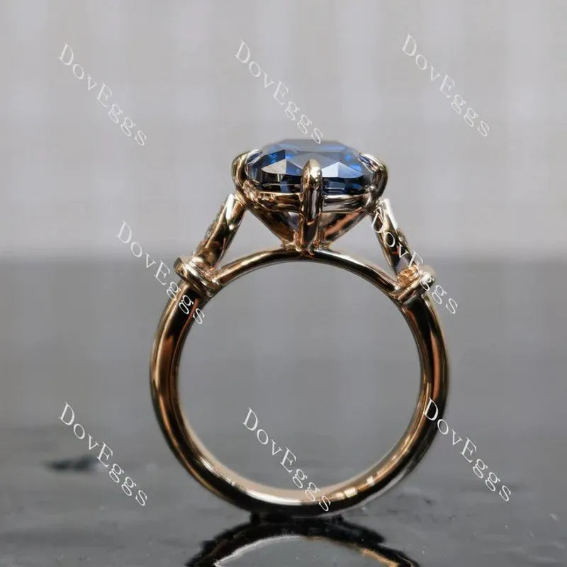 Doveggs side stones engagement ring semi-mount only(Exclusively to DovEggs Stones)