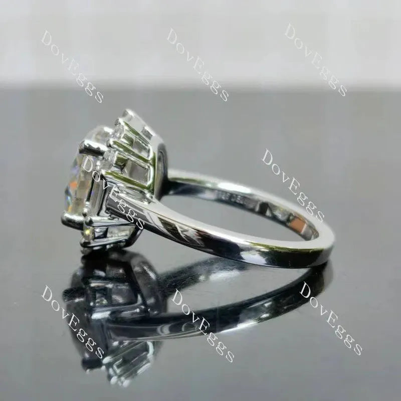 Doveggs halo vintage engagement ring semi-mount only(Exclusively to DovEggs Stones)