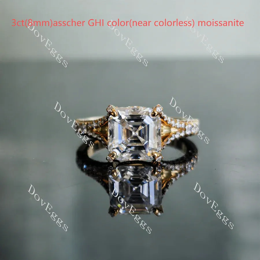 The Brooklyn split shank engagement ring only semi-mount only(Exclusively to DovEggs Stones)