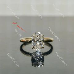 Doveggs solitaire torus engagement ring semi-mount only(Exclusively to DovEggs stones)